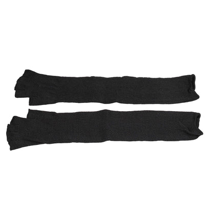 Arm Guards 45cm/17.7in Cut Resistant Half Finger Arm Sleeve for Kitchen Woodworking Gardening Black V1294-YM0523-3111220014711