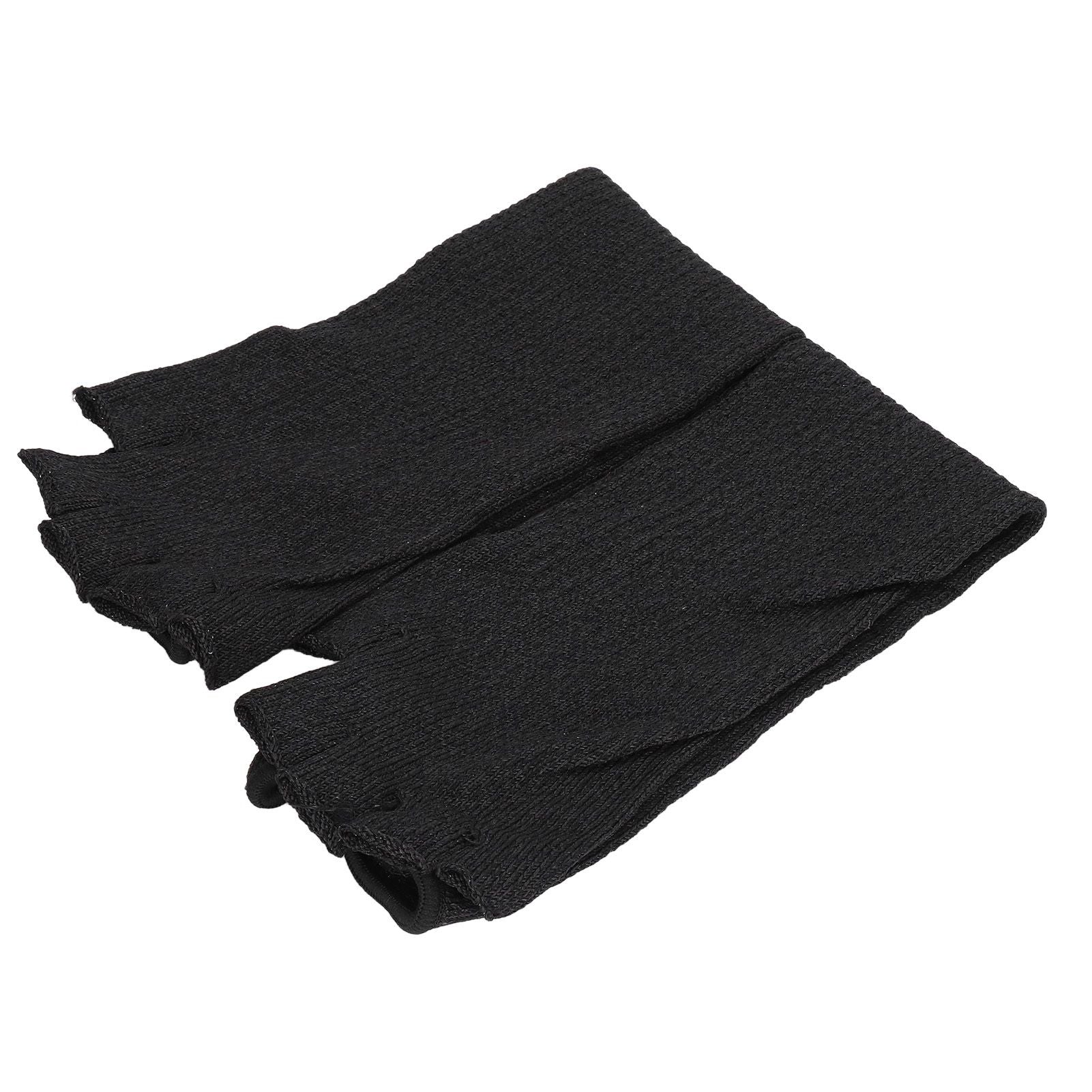 Arm Guards 45cm/17.7in Cut Resistant Half Finger Arm Sleeve for Kitchen Woodworking Gardening Black V1294-YM0523-3111220014711