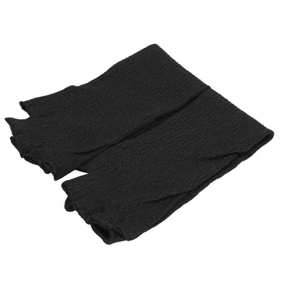 Arm Guards 45cm/17.7in Cut Resistant Half Finger Arm Sleeve for Kitchen Woodworking Gardening Black V1294-YM0523-3111220014711