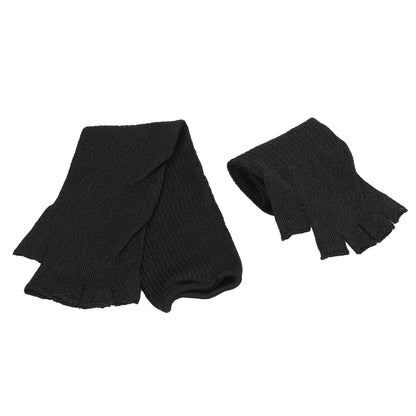 Arm Guards 45cm/17.7in Cut Resistant Half Finger Arm Sleeve for Kitchen Woodworking Gardening Black V1294-YM0523-3111220014711