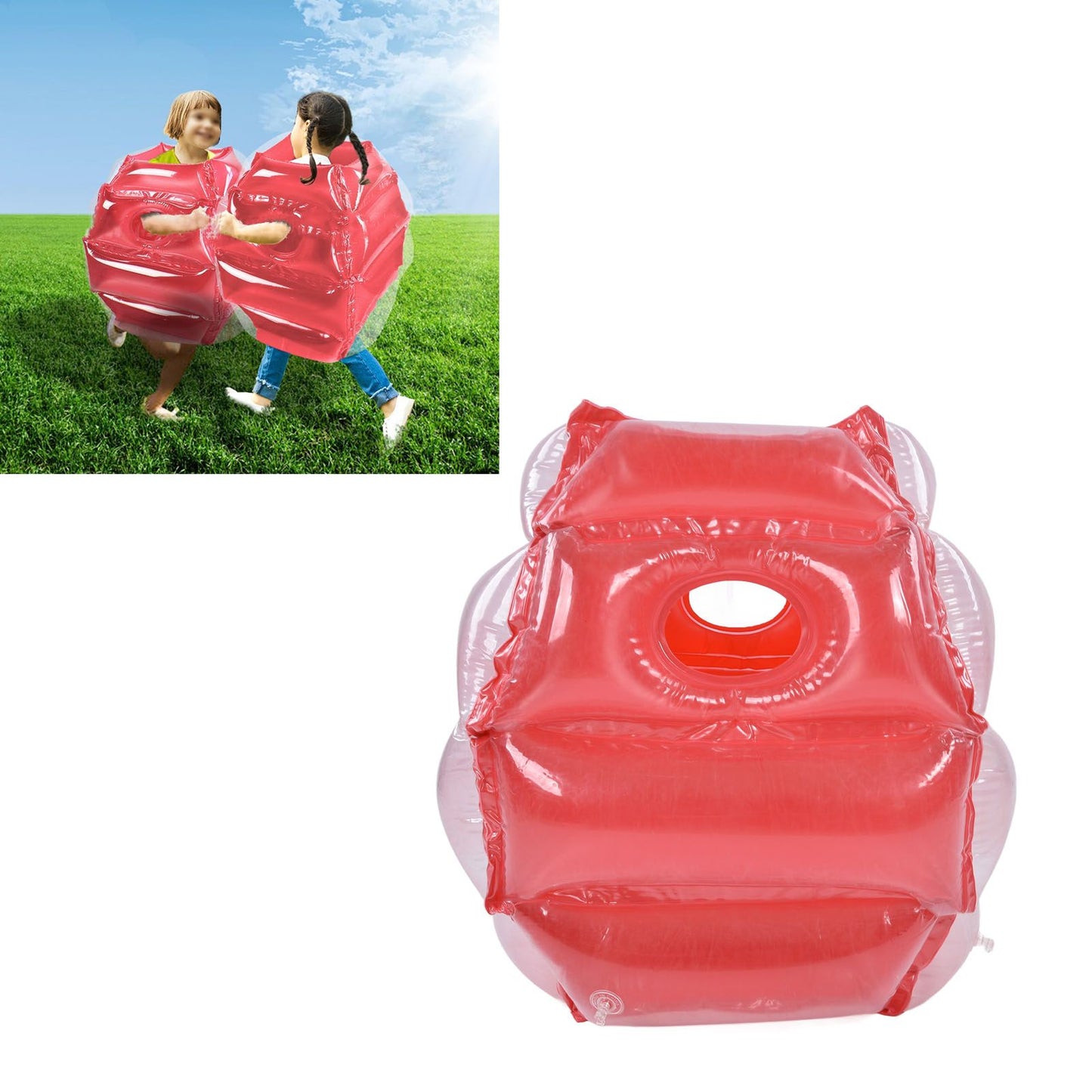 Inflatable Bubble Toy Outdoor Red Body Bubble Ball Interesting PVC Bubble Ball for Kids Adult V1294-YM0523-3111220015011