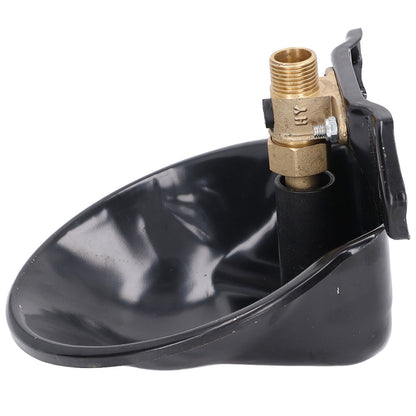 Sheep Water Bowl Stainless Steel Copper Valve Touch Switch Thickened Automatic Goats Drinking Waterer for Farm V1294-YM0523-3111220015711