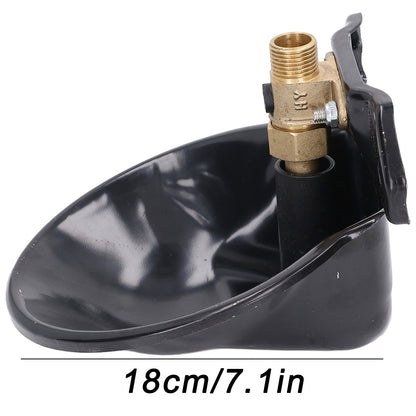 Sheep Water Bowl Stainless Steel Copper Valve Touch Switch Thickened Automatic Goats Drinking Waterer for Farm V1294-YM0523-3111220015711