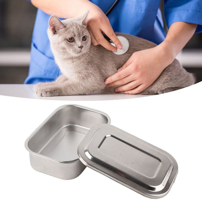 Stainless Steel Needle Box Veterinary Needle Cooking Needle Box Acupuncture Box Veterinary Supplies Equipment V1294-YM0523-3111220017611