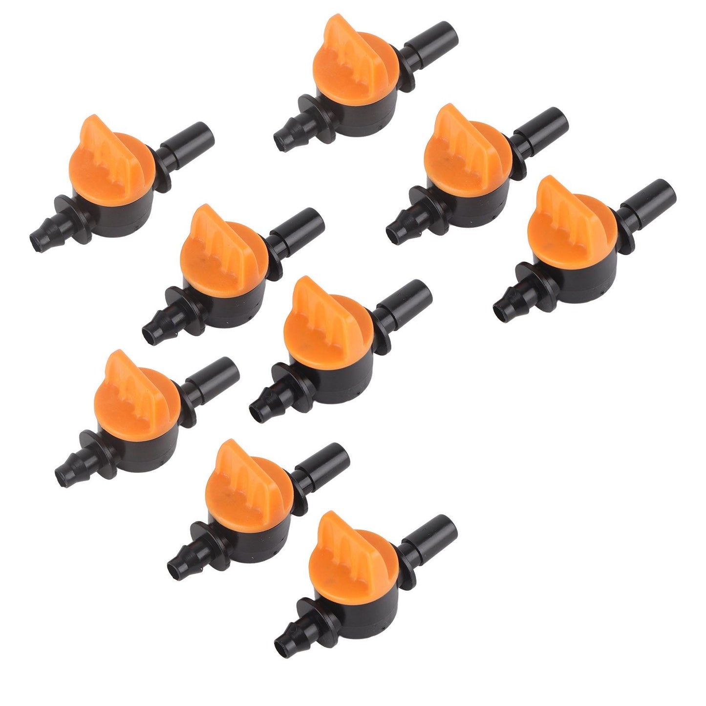 50pcs Drip Irrigation Valve 4/7mm Outer Diameter 6mm/0.2in Drip Irrigation Switching Valve for Irrigation V1294-YM0523-3111220017811