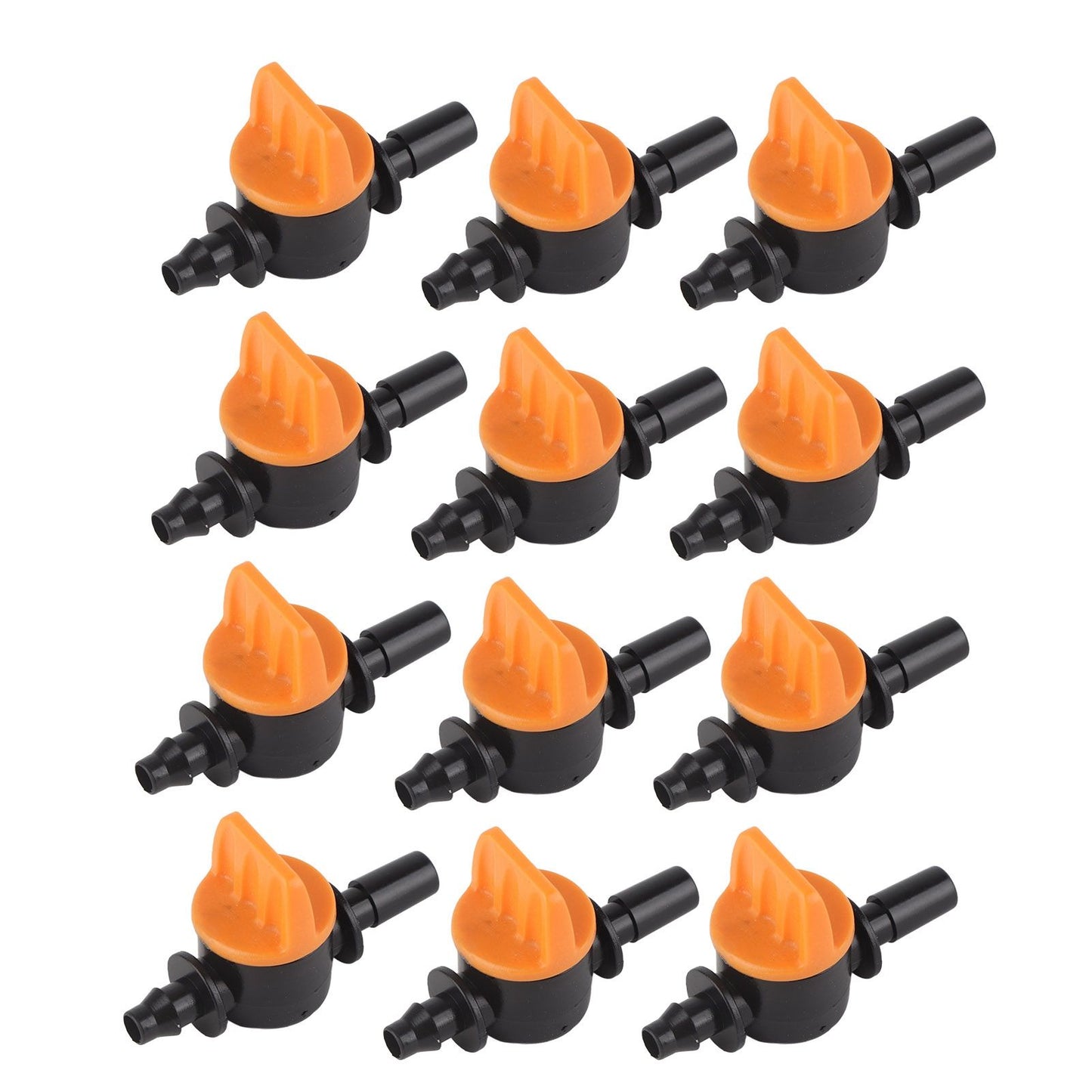 50pcs Drip Irrigation Valve 4/7mm Outer Diameter 6mm/0.2in Drip Irrigation Switching Valve for Irrigation V1294-YM0523-3111220017811