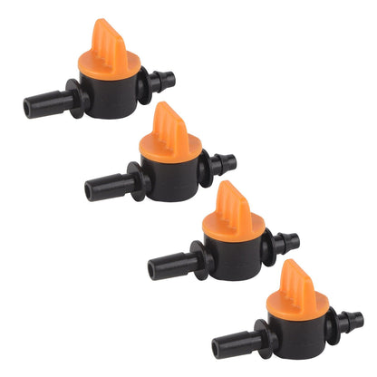 50pcs Drip Irrigation Valve 4/7mm Outer Diameter 6mm/0.2in Drip Irrigation Switching Valve for Irrigation V1294-YM0523-3111220017811