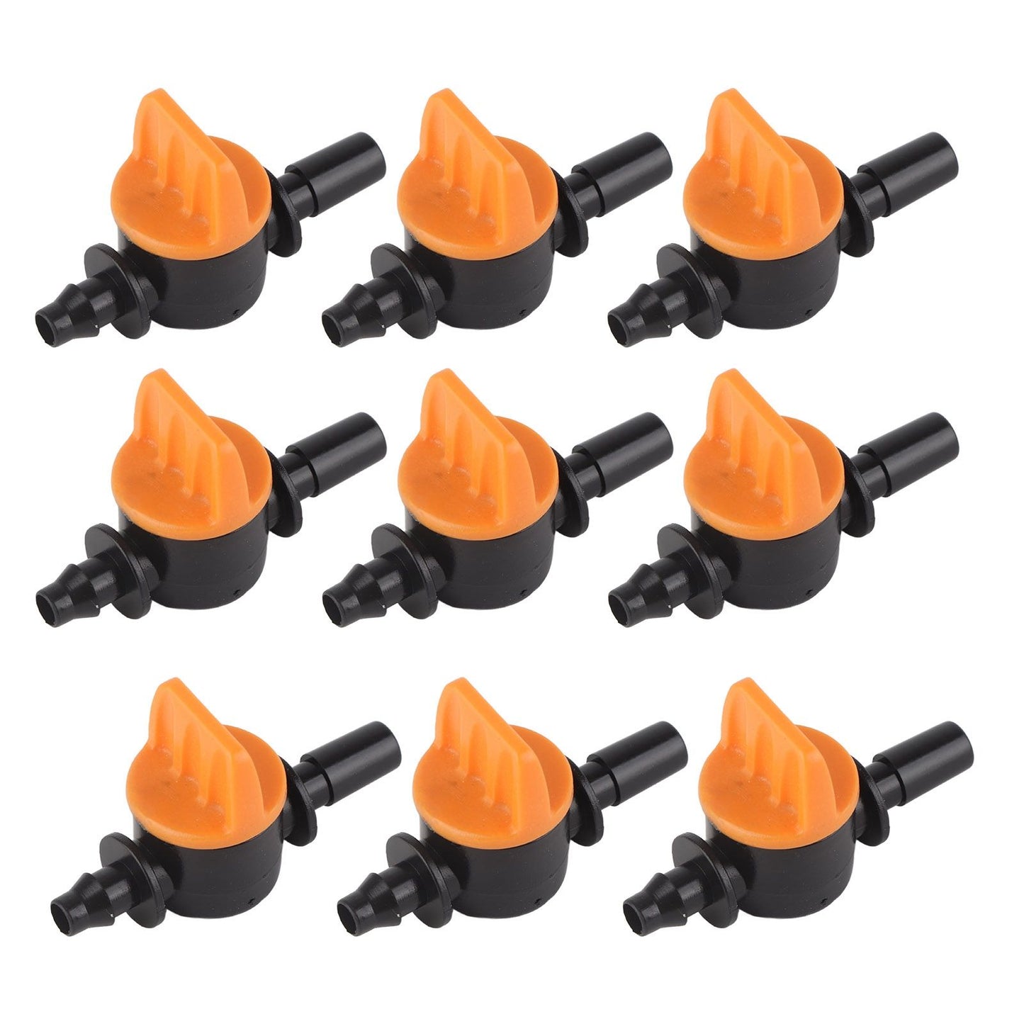 50pcs Drip Irrigation Valve 4/7mm Outer Diameter 6mm/0.2in Drip Irrigation Switching Valve for Irrigation V1294-YM0523-3111220017811