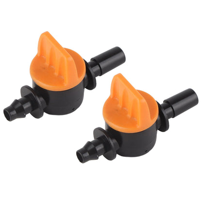 50pcs Drip Irrigation Valve 4/7mm Outer Diameter 6mm/0.2in Drip Irrigation Switching Valve for Irrigation V1294-YM0523-3111220017811