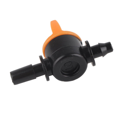 50pcs Drip Irrigation Valve 4/7mm Outer Diameter 6mm/0.2in Drip Irrigation Switching Valve for Irrigation V1294-YM0523-3111220017811