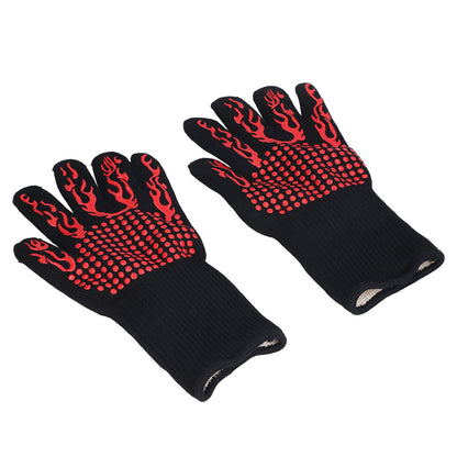 800 degrees C Heat Resistant Gloves Washable Insulation Fireproof Gloves for Outdoor BBQ Grilling V1294-YM0523-3111220017911