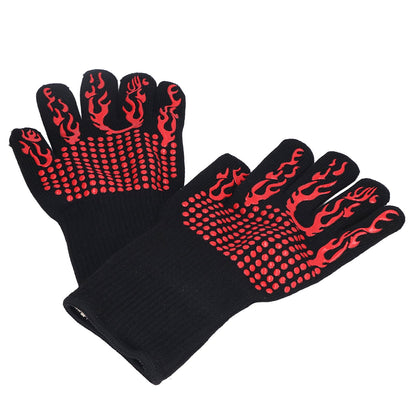 800 degrees C Heat Resistant Gloves Washable Insulation Fireproof Gloves for Outdoor BBQ Grilling V1294-YM0523-3111220017911