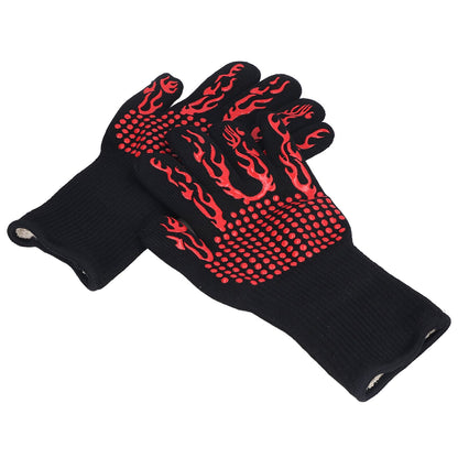 800 degrees C Heat Resistant Gloves Washable Insulation Fireproof Gloves for Outdoor BBQ Grilling V1294-YM0523-3111220017911