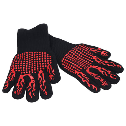 800 degrees C Heat Resistant Gloves Washable Insulation Fireproof Gloves for Outdoor BBQ Grilling V1294-YM0523-3111220017911
