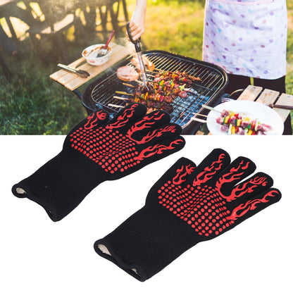 800 degrees C Heat Resistant Gloves Washable Insulation Fireproof Gloves for Outdoor BBQ Grilling V1294-YM0523-3111220017911