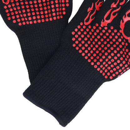 800 degrees C Heat Resistant Gloves Washable Insulation Fireproof Gloves for Outdoor BBQ Grilling V1294-YM0523-3111220017911