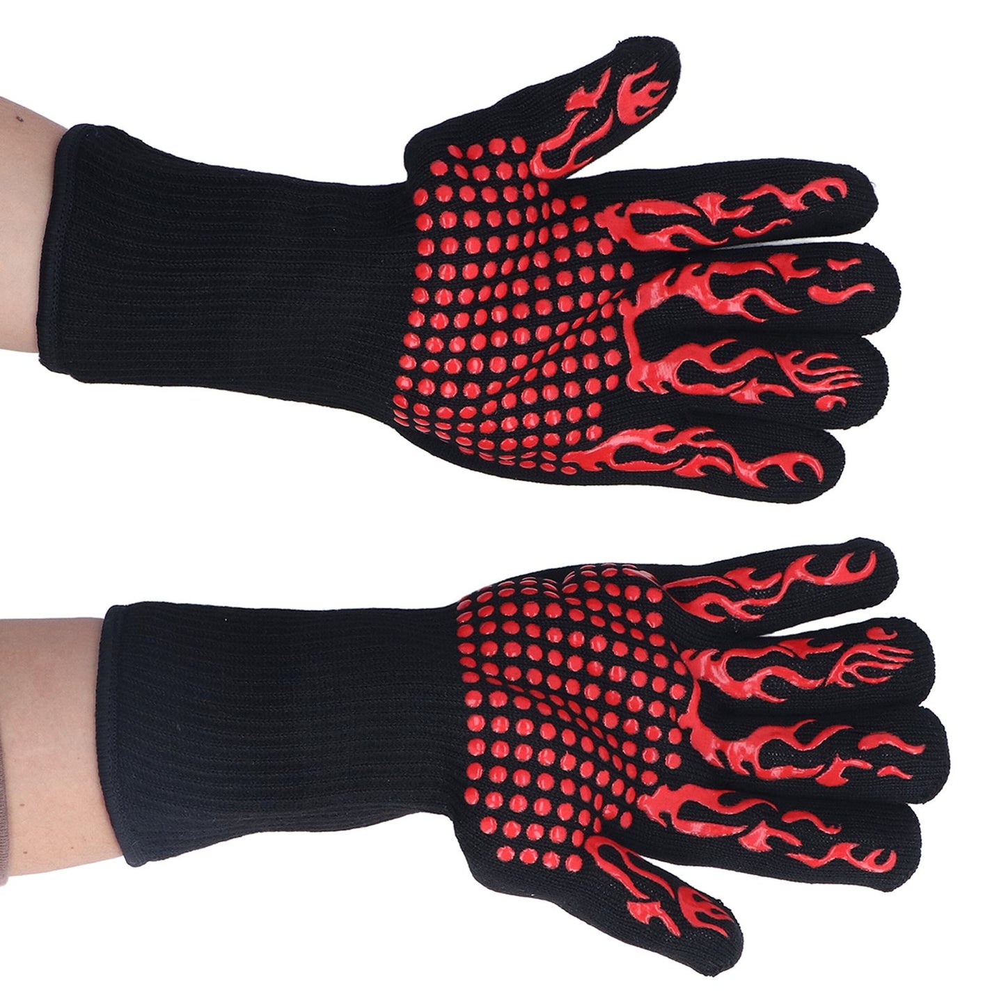 800 degrees C Heat Resistant Gloves Washable Insulation Fireproof Gloves for Outdoor BBQ Grilling V1294-YM0523-3111220017911