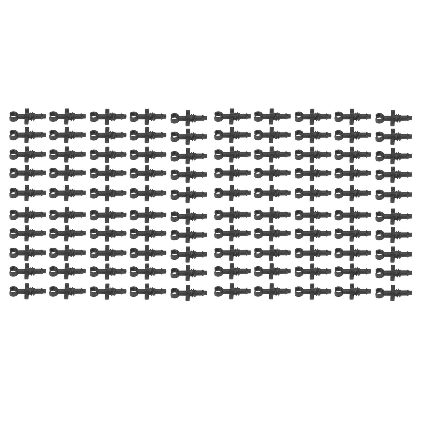 100Pcs 4/7mm Hose Micro Barbed End Plugs Irrigation Fitting Kit for Gardens Landscaping Lawns V1294-YM0523-3111220018311