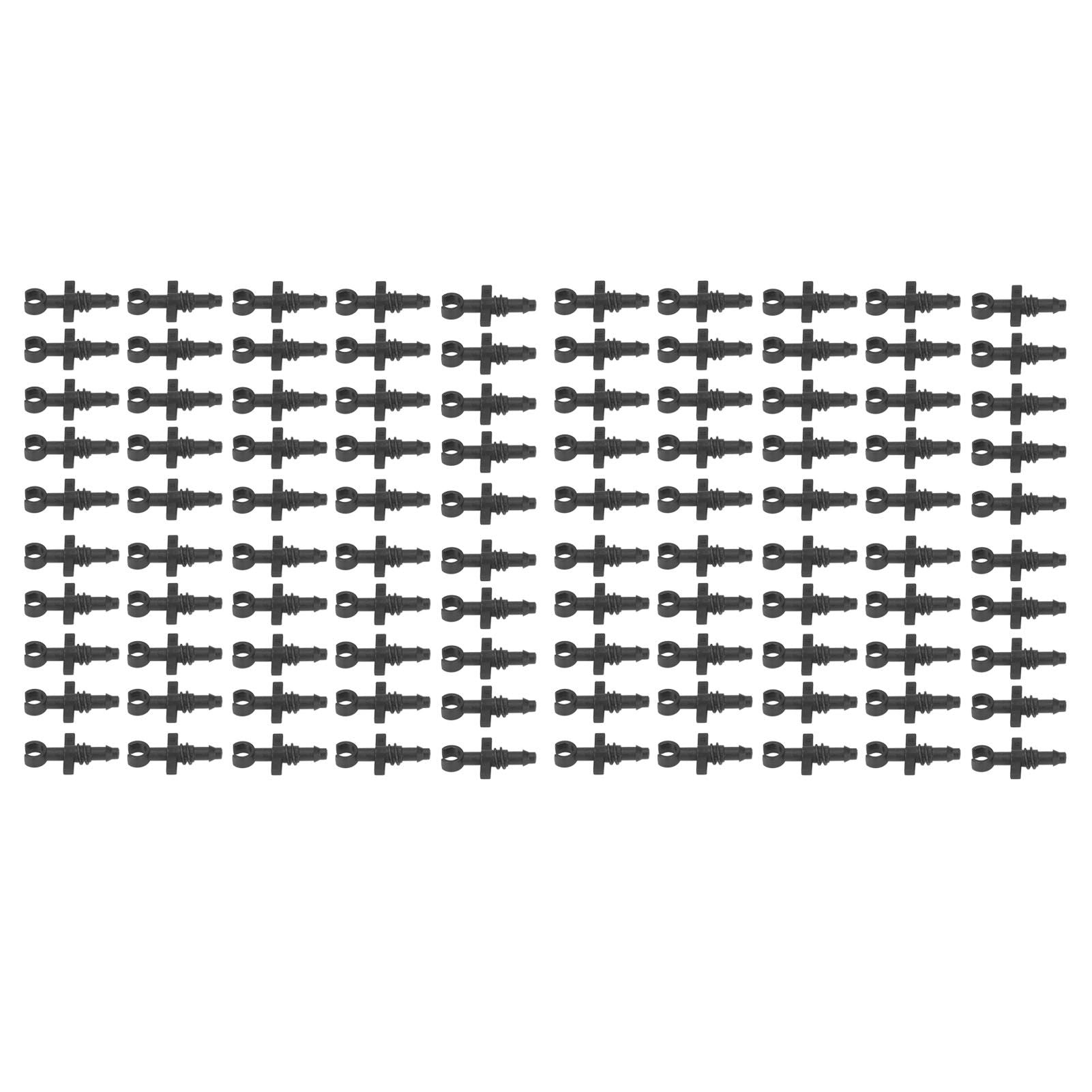 100Pcs 4/7mm Hose Micro Barbed End Plugs Irrigation Fitting Kit for Gardens Landscaping Lawns V1294-YM0523-3111220018311