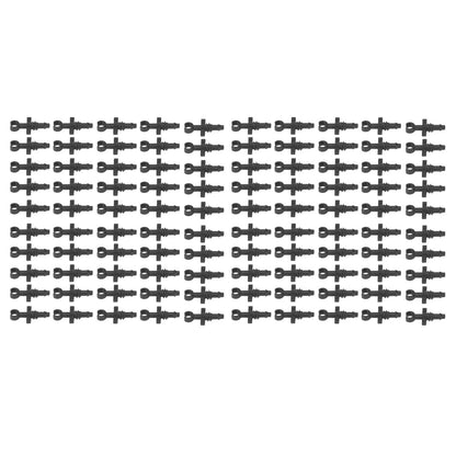 100Pcs 4/7mm Hose Micro Barbed End Plugs Irrigation Fitting Kit for Gardens Landscaping Lawns V1294-YM0523-3111220018311