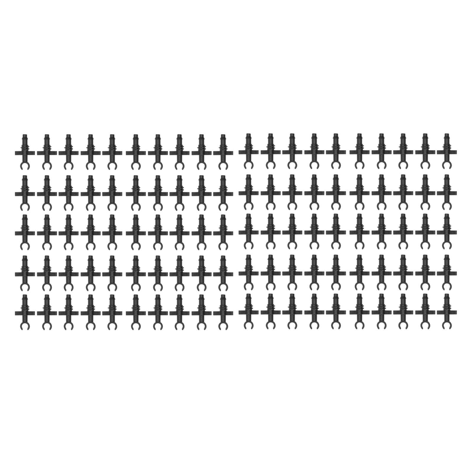 100Pcs 4/7mm Hose Micro Barbed End Plugs Irrigation Fitting Kit for Gardens Landscaping Lawns V1294-YM0523-3111220018311