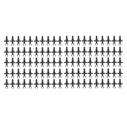 100Pcs 4/7mm Hose Micro Barbed End Plugs Irrigation Fitting Kit for Gardens Landscaping Lawns V1294-YM0523-3111220018311