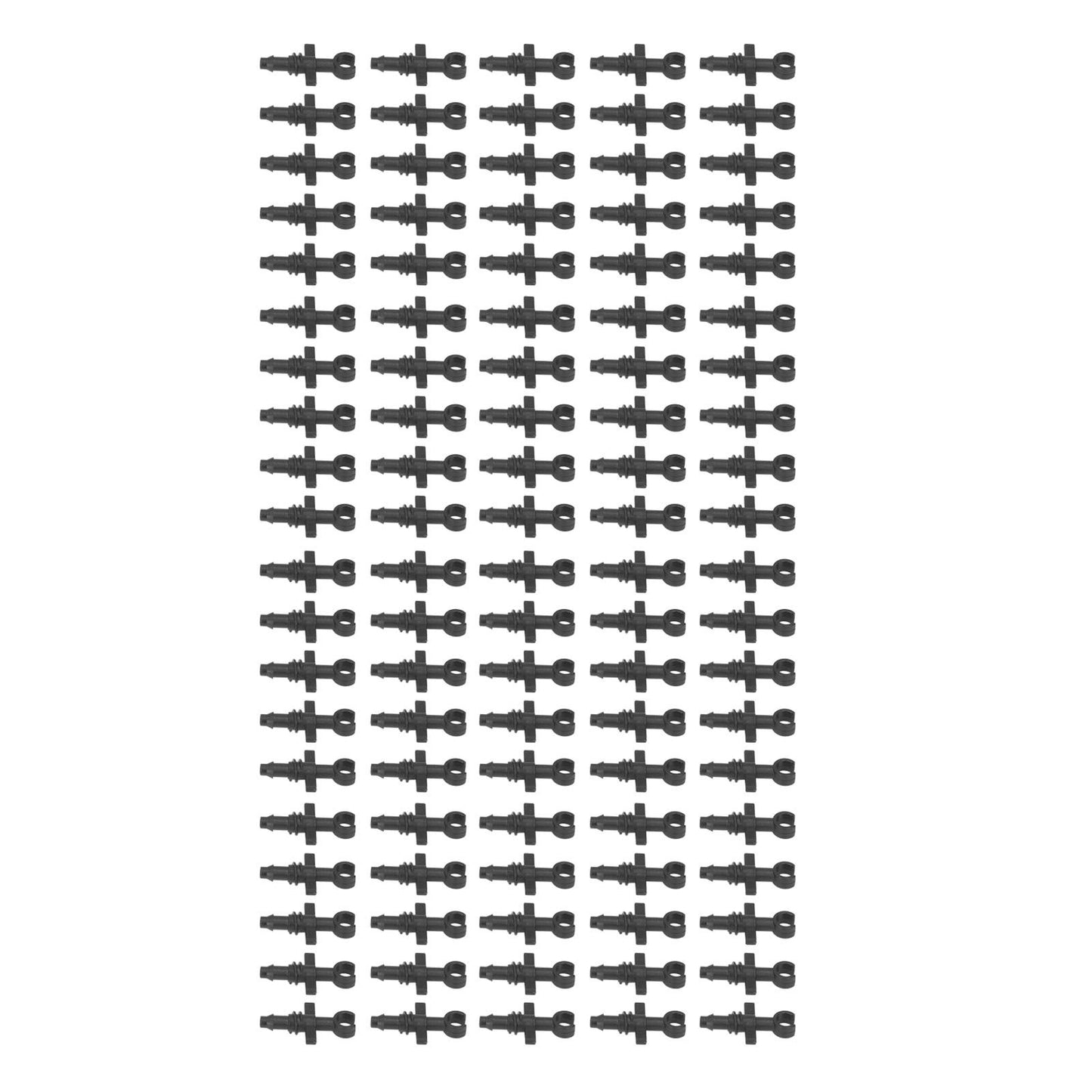 100Pcs 4/7mm Hose Micro Barbed End Plugs Irrigation Fitting Kit for Gardens Landscaping Lawns V1294-YM0523-3111220018311
