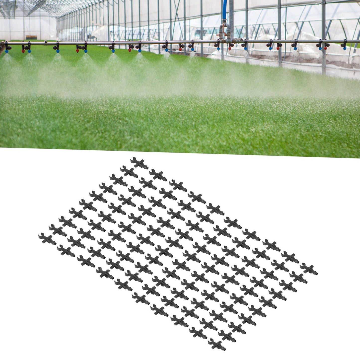 100Pcs 4/7mm Hose Micro Barbed End Plugs Irrigation Fitting Kit for Gardens Landscaping Lawns V1294-YM0523-3111220018311