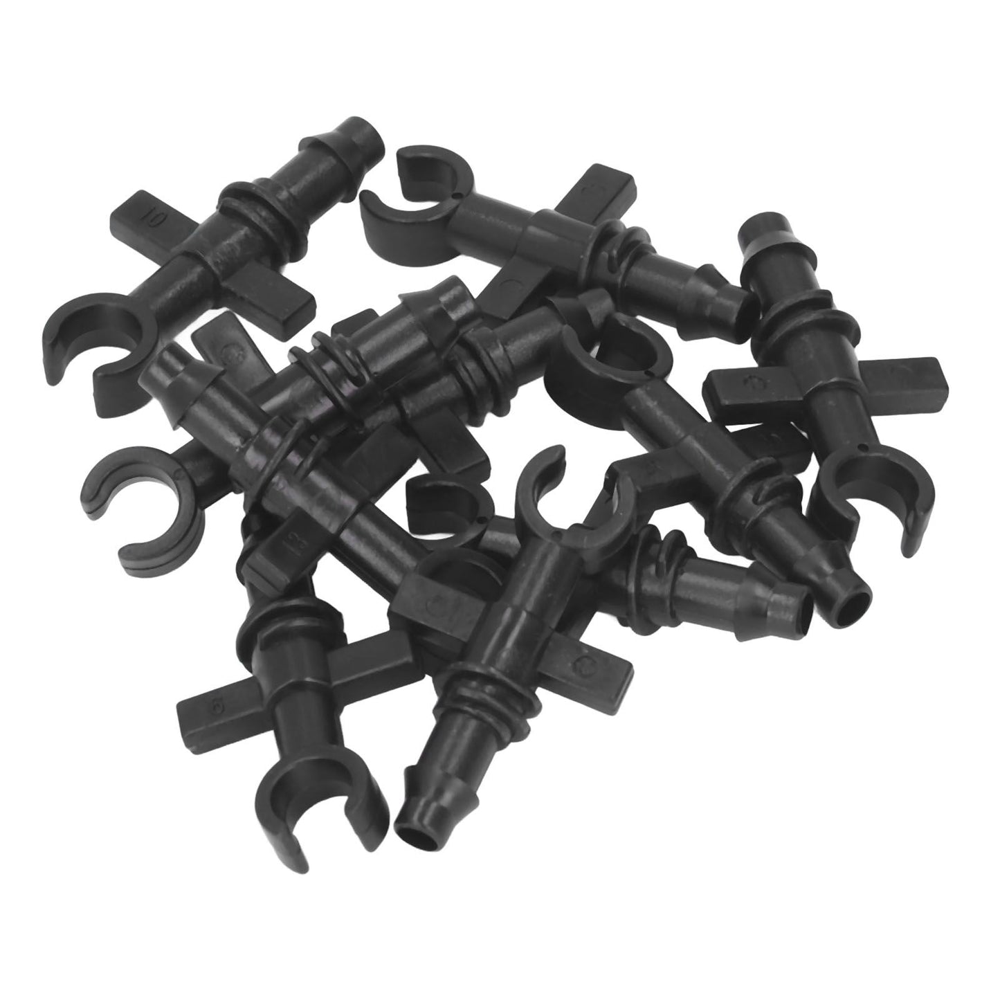 100Pcs 4/7mm Hose Micro Barbed End Plugs Irrigation Fitting Kit for Gardens Landscaping Lawns V1294-YM0523-3111220018311