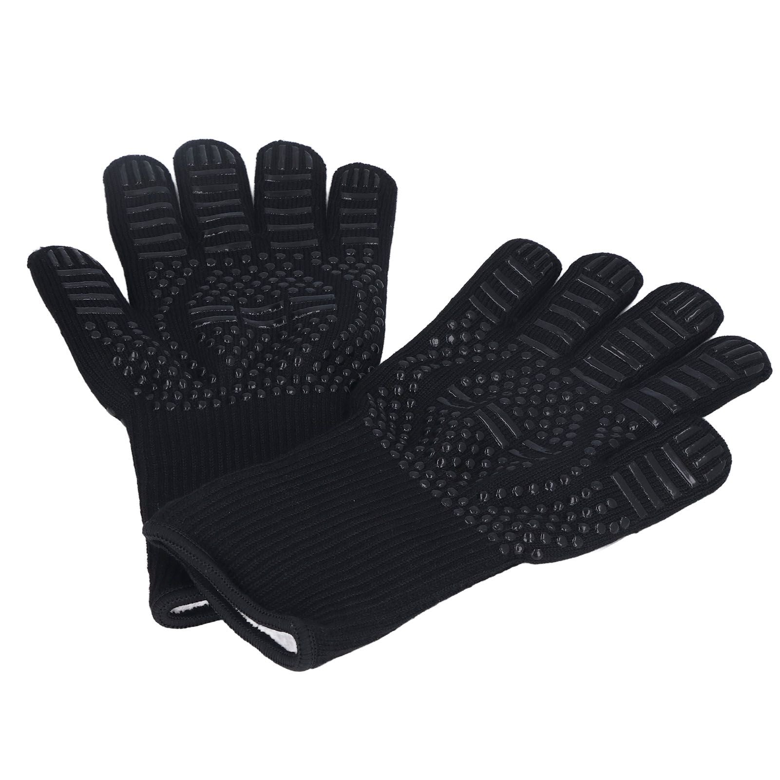 Heat Resistant Gloves 500 degrees C 31cm Hot Proof Mitts Cooking Tool for BBQ Oven Welding V1294-YM0523-3111220018911