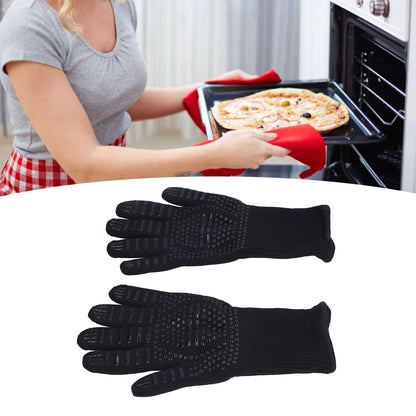 Heat Resistant Gloves 500 degrees C 31cm Hot Proof Mitts Cooking Tool for BBQ Oven Welding V1294-YM0523-3111220018911