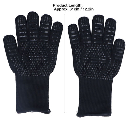 Heat Resistant Gloves 500 degrees C 31cm Hot Proof Mitts Cooking Tool for BBQ Oven Welding V1294-YM0523-3111220018911