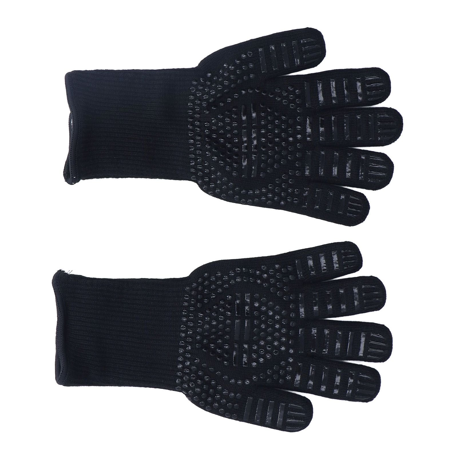 Heat Resistant Gloves 500 degrees C 31cm Hot Proof Mitts Cooking Tool for BBQ Oven Welding V1294-YM0523-3111220018911