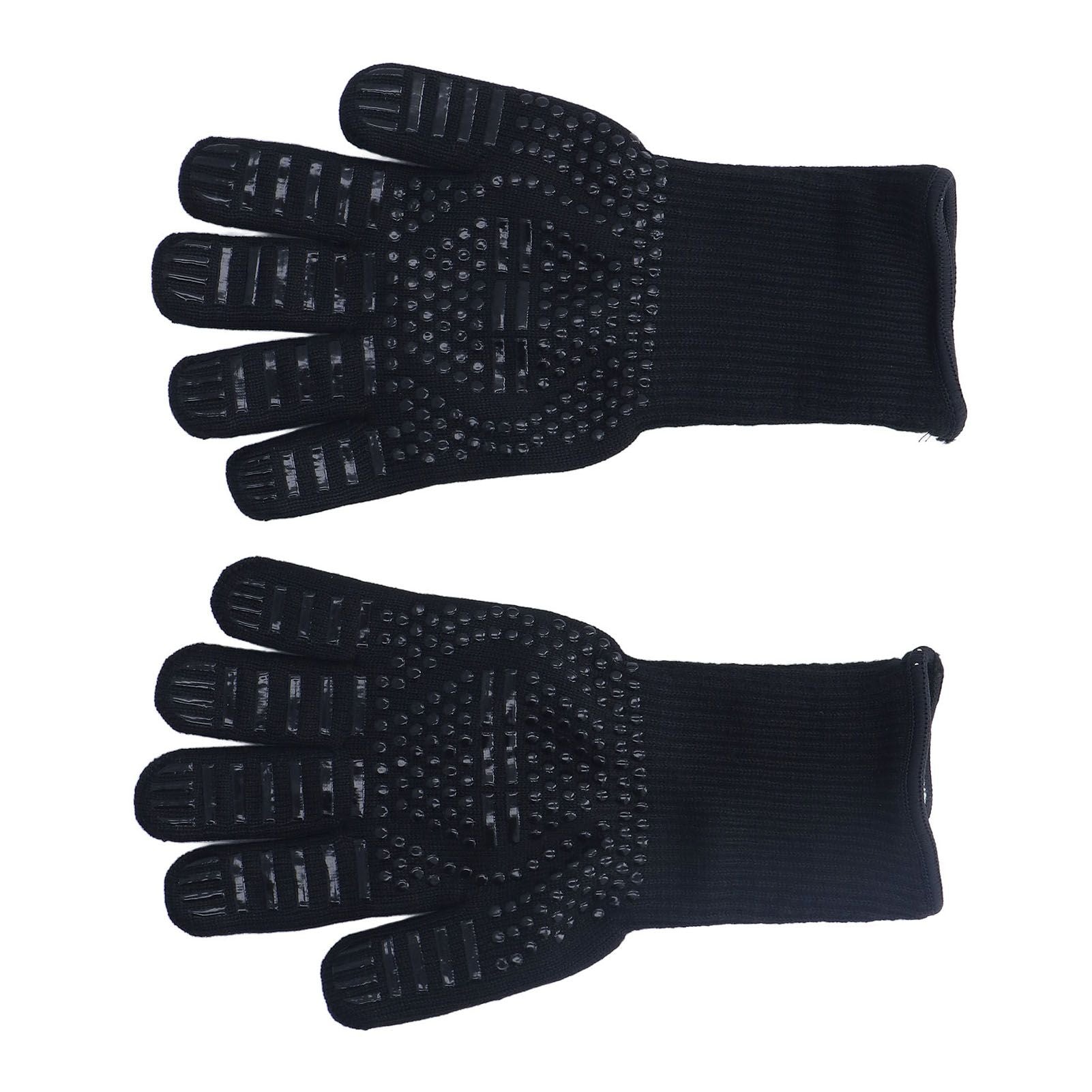 Heat Resistant Gloves 500 degrees C 31cm Hot Proof Mitts Cooking Tool for BBQ Oven Welding V1294-YM0523-3111220018911