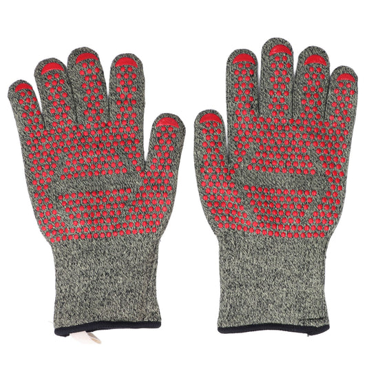 Heat Resistant Gloves Aramid Silicone Cotton BBQ Grill Oven Mitts 500 degrees C High Temperature Resistance V1294-YM0523-3111220019411