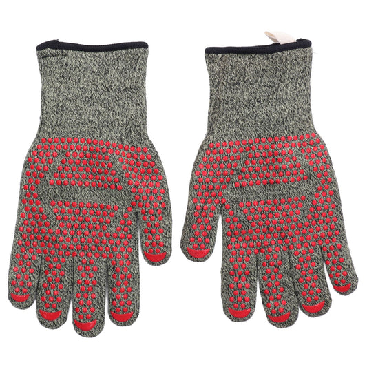 Heat Resistant Gloves Aramid Silicone Cotton BBQ Grill Oven Mitts 500 degrees C High Temperature Resistance V1294-YM0523-3111220019411