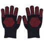 Heat Resistant Gloves 25cm Separate Fingers Hot Proof Mitts Cooking Tool for BBQ Welding V1294-YM0523-3111220019611