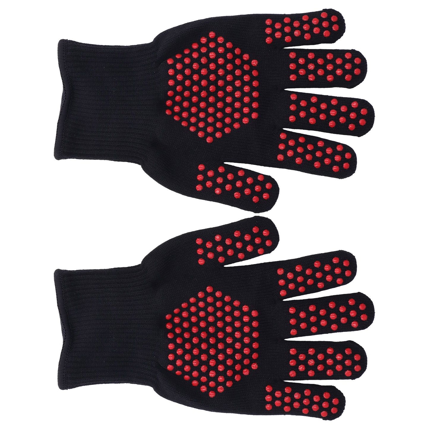Heat Resistant Gloves 25cm Separate Fingers Hot Proof Mitts Cooking Tool for BBQ Welding V1294-YM0523-3111220019611