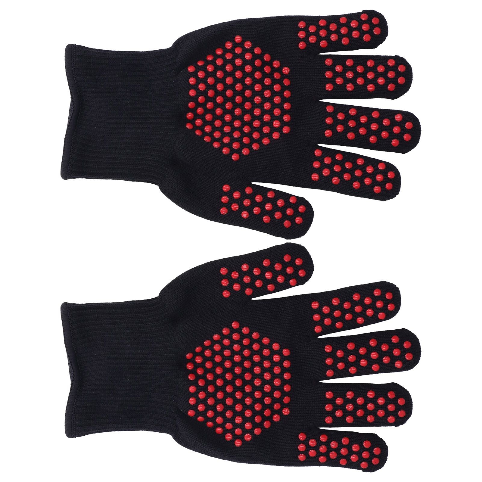 Heat Resistant Gloves 25cm Separate Fingers Hot Proof Mitts Cooking Tool for BBQ Welding V1294-YM0523-3111220019611