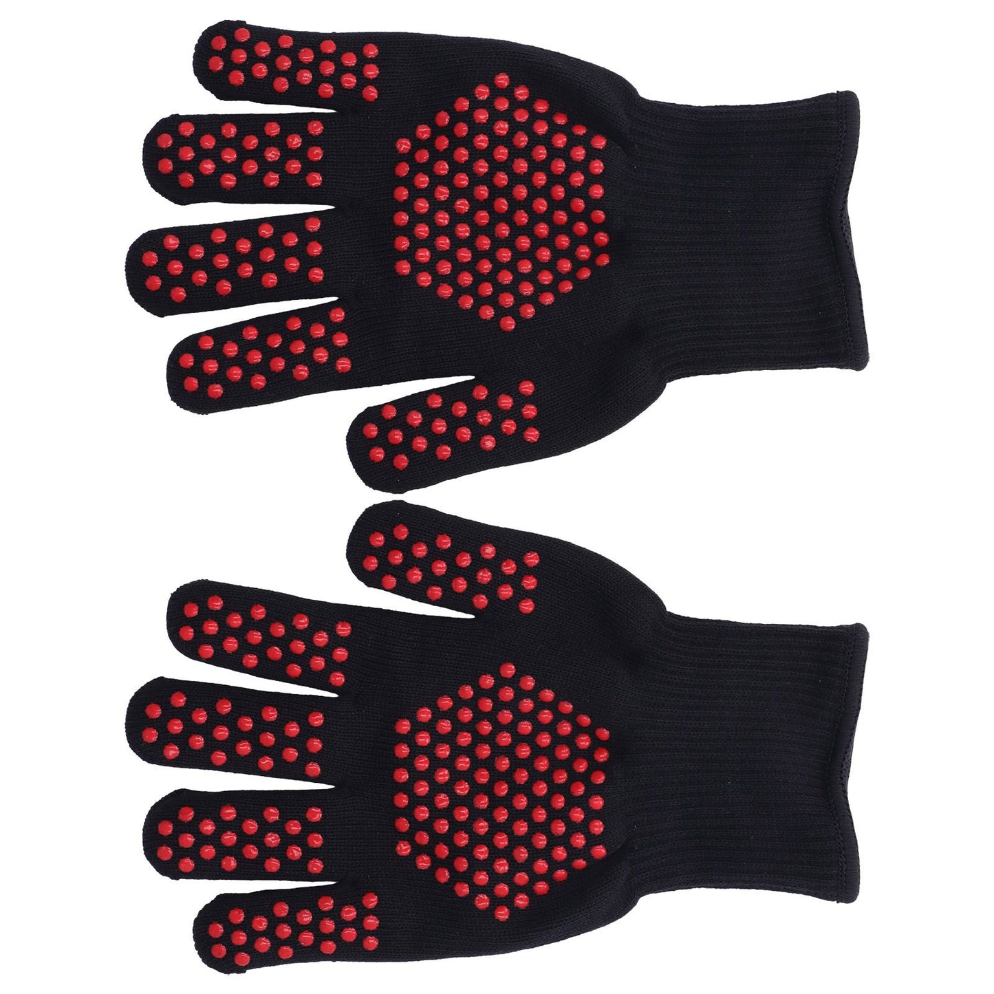 Heat Resistant Gloves 25cm Separate Fingers Hot Proof Mitts Cooking Tool for BBQ Welding V1294-YM0523-3111220019611