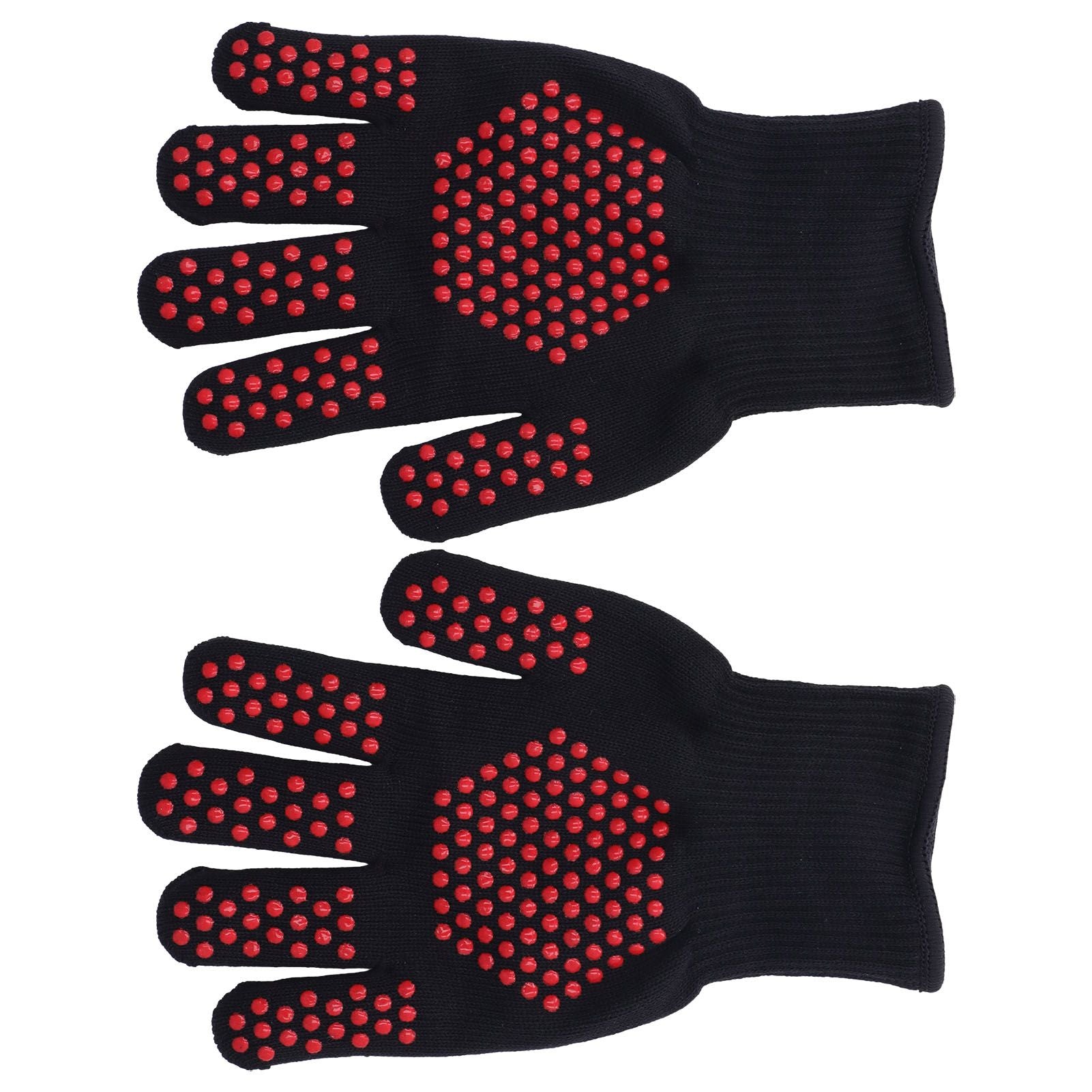 Heat Resistant Gloves 25cm Separate Fingers Hot Proof Mitts Cooking Tool for BBQ Welding V1294-YM0523-3111220019611