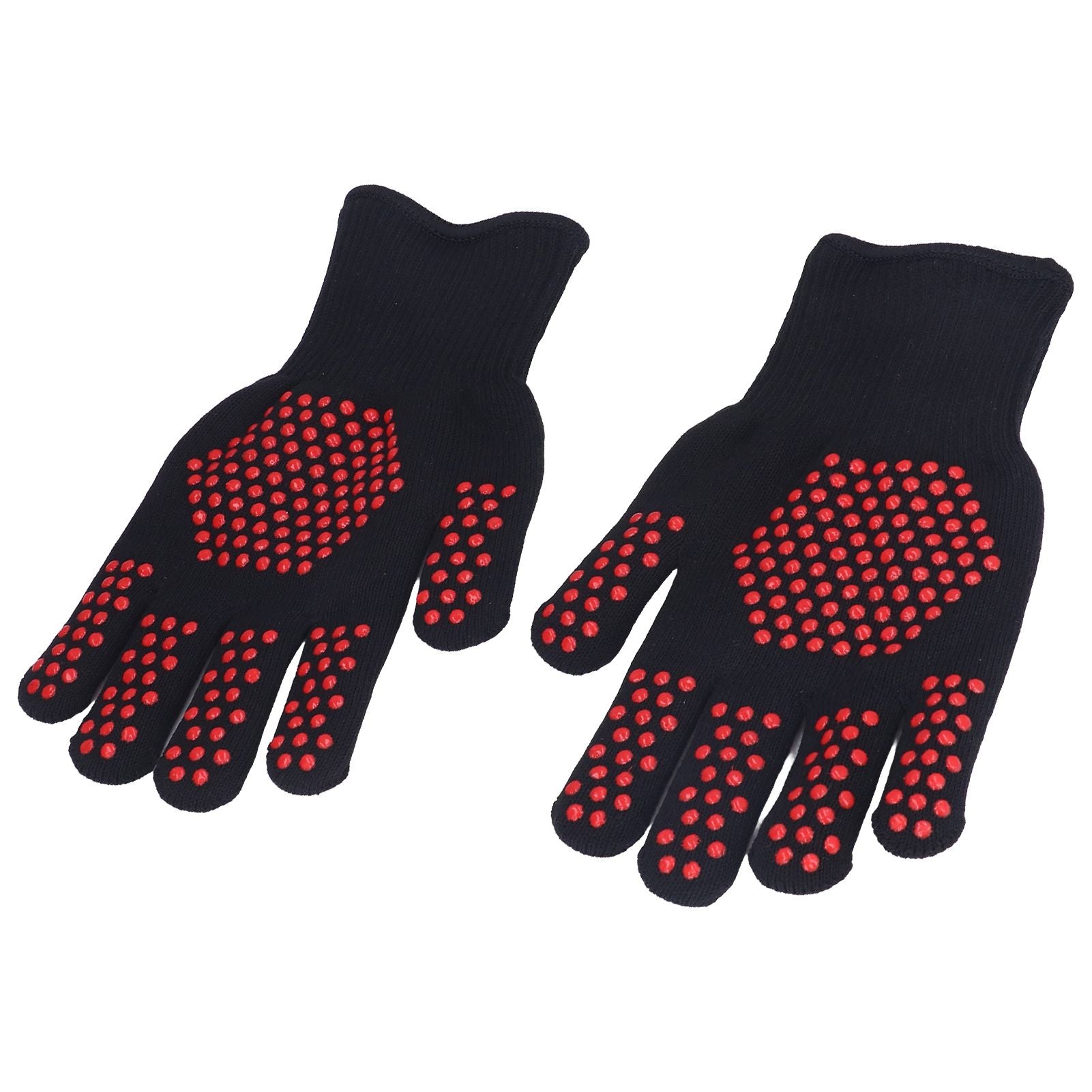 Heat Resistant Gloves 25cm Separate Fingers Hot Proof Mitts Cooking Tool for BBQ Welding V1294-YM0523-3111220019611