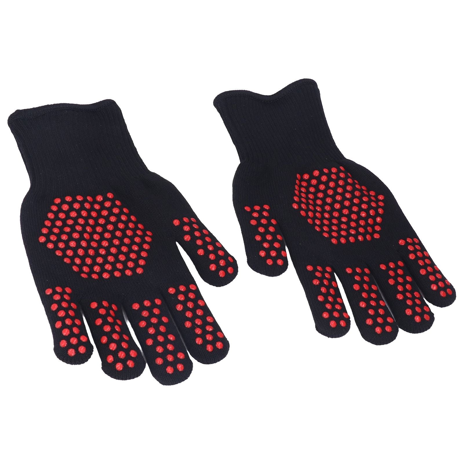 Heat Resistant Gloves 25cm Separate Fingers Hot Proof Mitts Cooking Tool for BBQ Welding V1294-YM0523-3111220019611