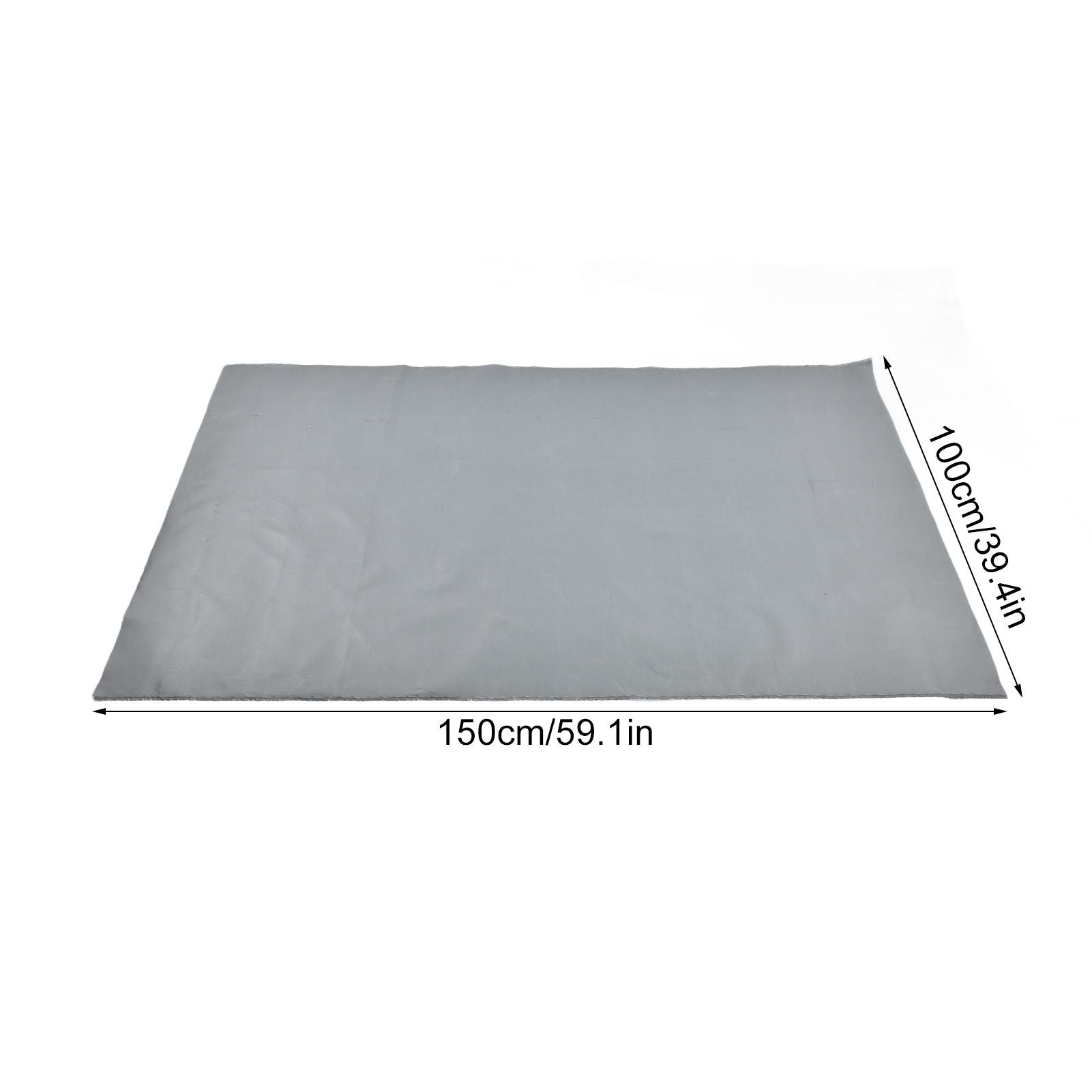 Fire Pit Mat Grill Fireproof Pad Deck Fire Protector 100x150cm for BBQ Terrace Lawn Patio V1294-YM0523-3111220019911