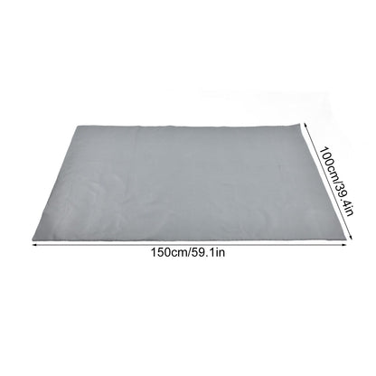 Fire Pit Mat Grill Fireproof Pad Deck Fire Protector 100x150cm for BBQ Terrace Lawn Patio V1294-YM0523-3111220019911