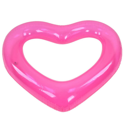 Heart Pool Float PVC Material Skin Friendly Lightweight Pink Romantic Style Floating Tubes for Summer V1294-YM0523-3111220021811