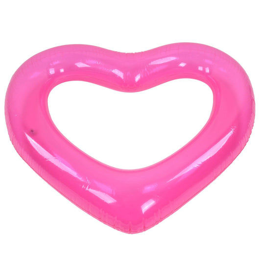 Heart Pool Float PVC Material Skin Friendly Lightweight Pink Romantic Style Floating Tubes for Summer V1294-YM0523-3111220021811