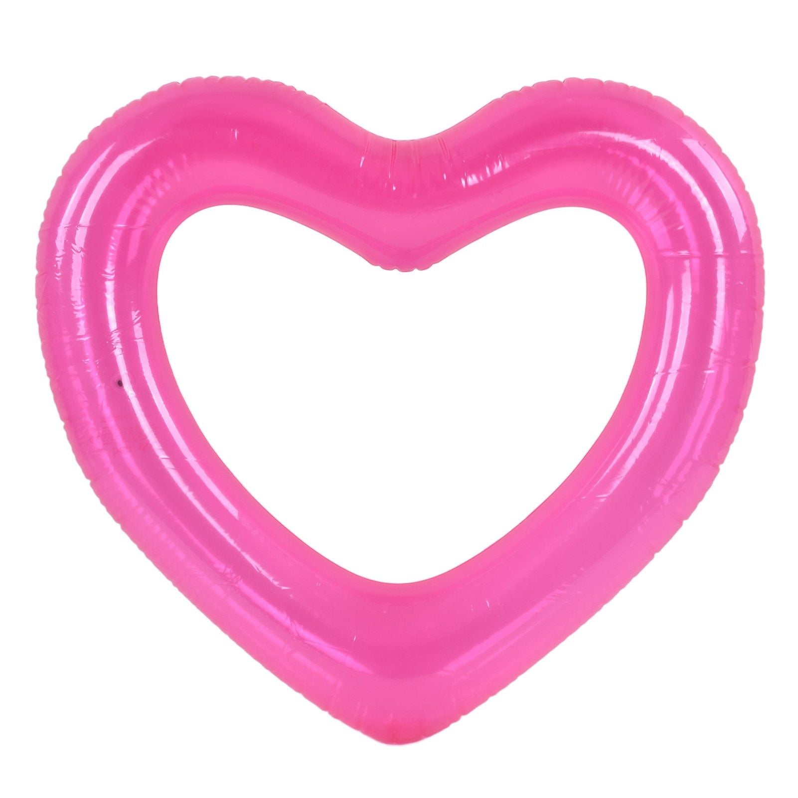 Heart Pool Float PVC Material Skin Friendly Lightweight Pink Romantic Style Floating Tubes for Summer V1294-YM0523-3111220021811