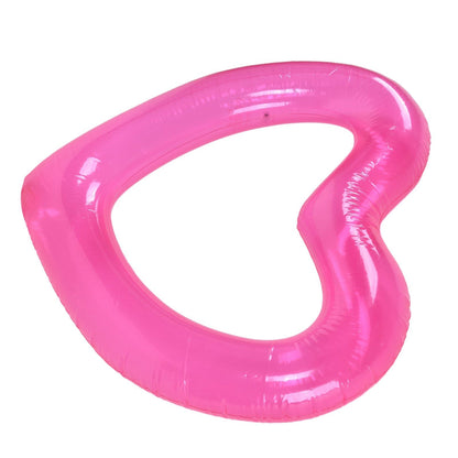 Heart Pool Float PVC Material Skin Friendly Lightweight Pink Romantic Style Floating Tubes for Summer V1294-YM0523-3111220021811