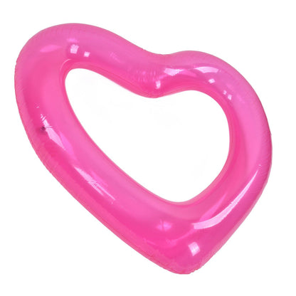 Heart Pool Float PVC Material Skin Friendly Lightweight Pink Romantic Style Floating Tubes for Summer V1294-YM0523-3111220021811